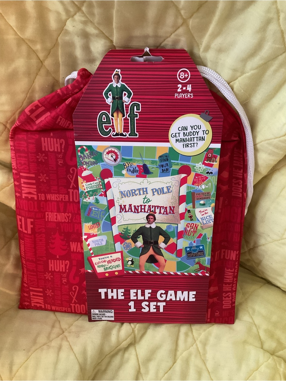 BUDDY THE elf North Pole to Manhattan Board Game -2-4 players 8&up